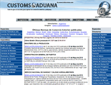 Tablet Screenshot of customsaduana.com